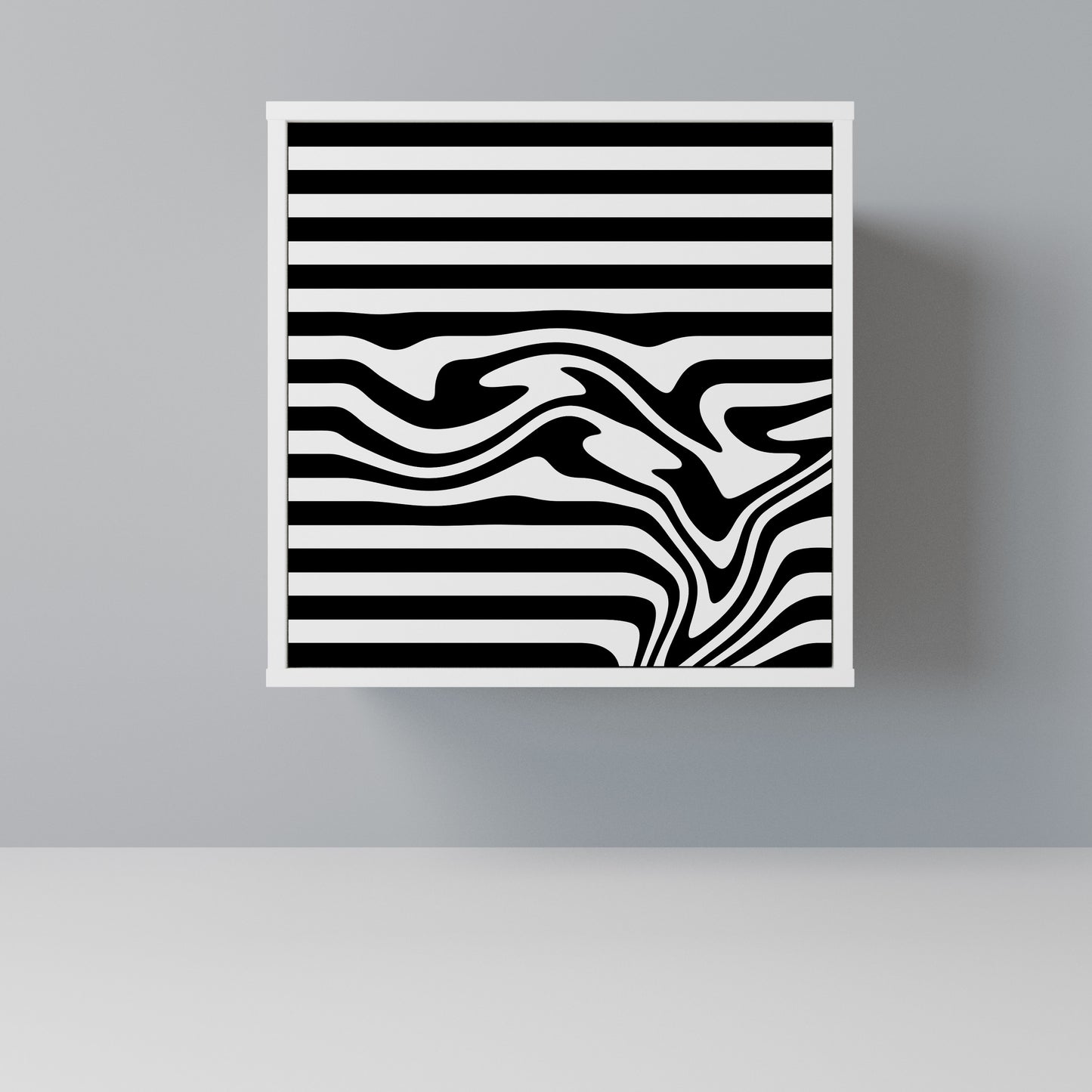 SPECTRA SHOWCASE Madia a 1 Anta in Finitura Bianca