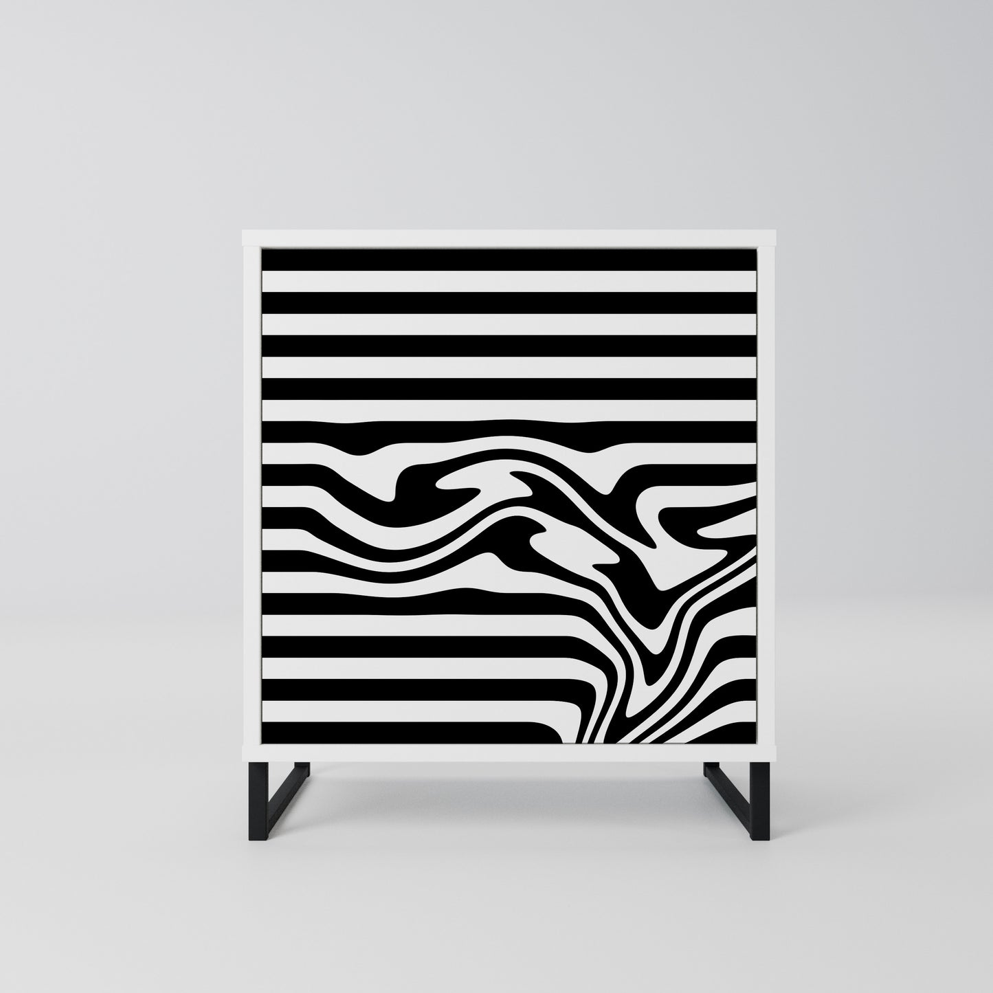 SPECTRA SHOWCASE Madia a 1 Anta in Finitura Bianca