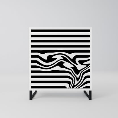 SPECTRA SHOWCASE Madia a 1 Anta in Finitura Bianca