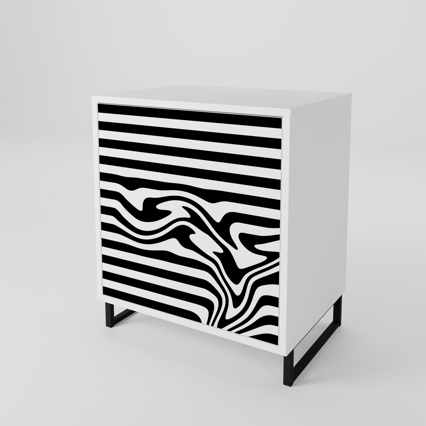 SPECTRA SHOWCASE Madia a 1 Anta in Finitura Bianca