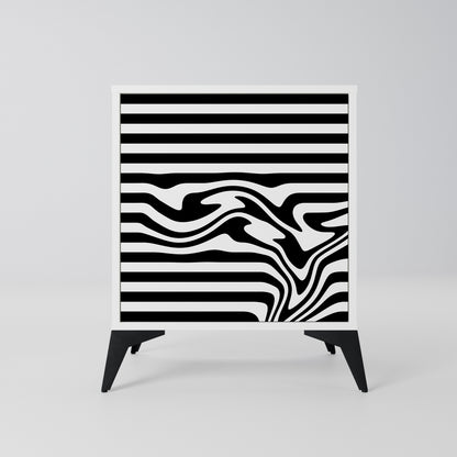 SPECTRA SHOWCASE Madia a 1 Anta in Finitura Bianca