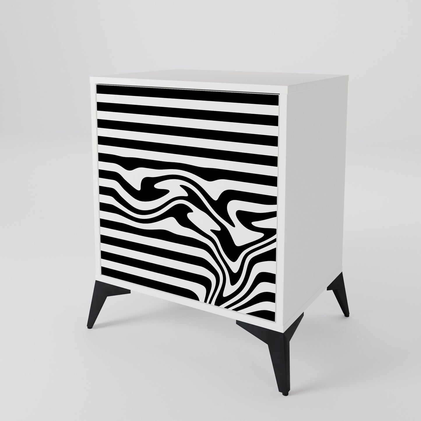 SPECTRA SHOWCASE Madia a 1 Anta in Finitura Bianca