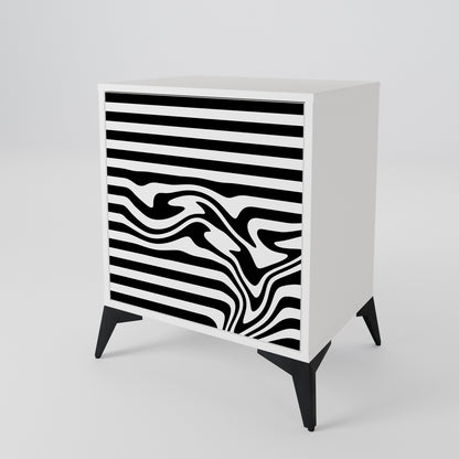 SPECTRA SHOWCASE Madia a 1 Anta in Finitura Bianca