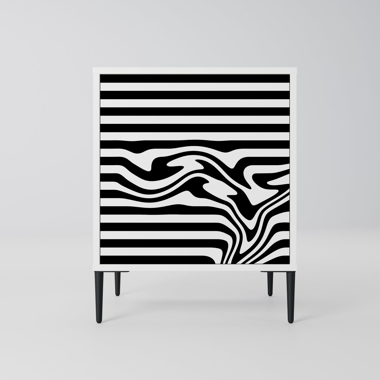 SPECTRA SHOWCASE Madia a 1 Anta in Finitura Bianca