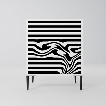 SPECTRA SHOWCASE Madia a 1 Anta in Finitura Bianca