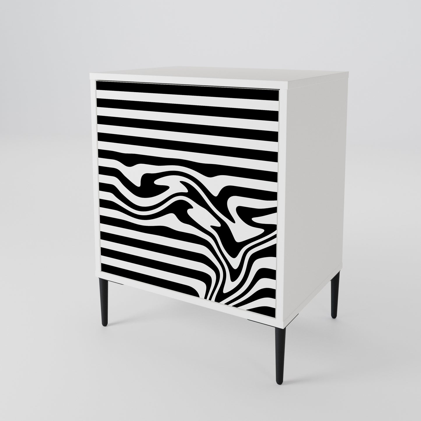 SPECTRA SHOWCASE Madia a 1 Anta in Finitura Bianca