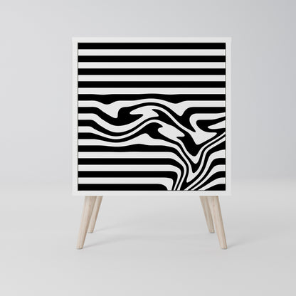 SPECTRA SHOWCASE Madia a 1 Anta in Finitura Bianca