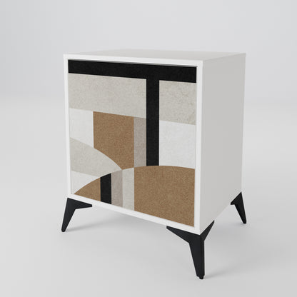 DELICATE MEMENTO Madia a 1 Anta in Finitura Bianca