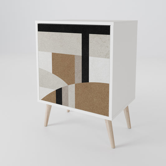 DELICATE MEMENTO Madia a 1 Anta in Finitura Bianca