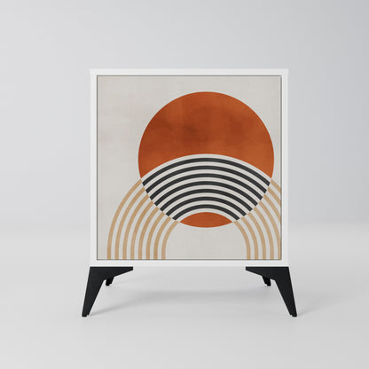 SPACE AROUND Madia a 1 Anta in Finitura Bianca