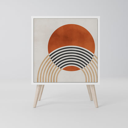 SPACE AROUND Madia a 1 Anta in Finitura Bianca