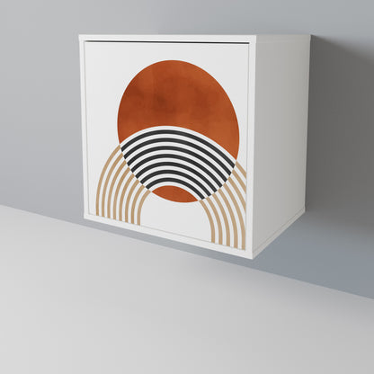 CIRCLE RHYTM Madia a 1 Anta in Finitura Bianca