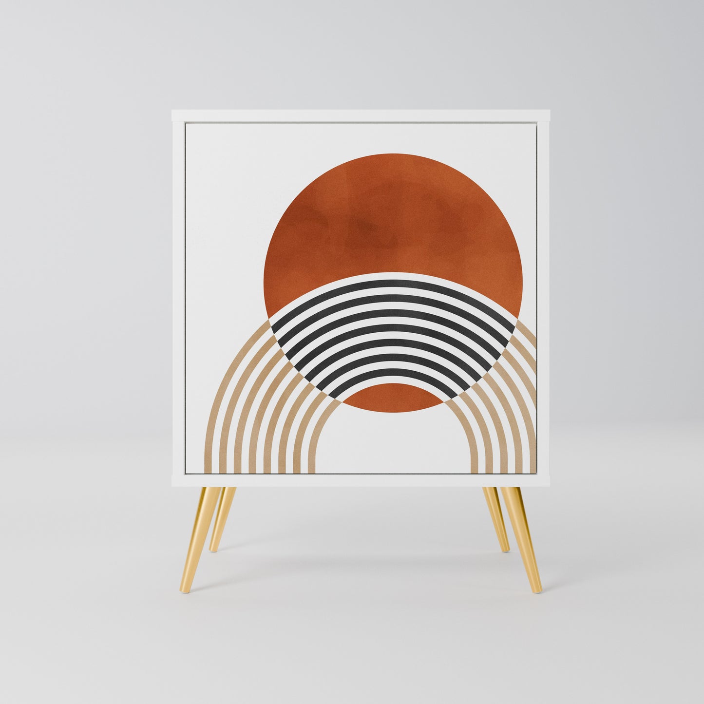 CIRCLE RHYTM Madia a 1 Anta in Finitura Bianca