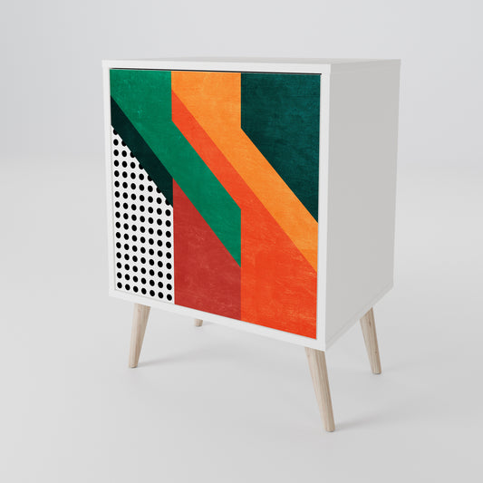 MAKESHIFT ARTISTRY Madia a 1 Anta in Finitura Bianca