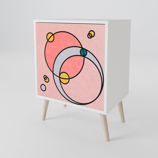 GOSSAMER ECHOES Madia a 1 Anta in Finitura Bianca