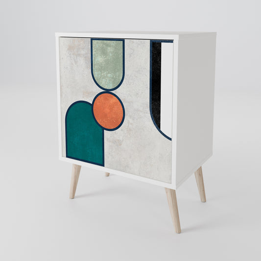 COOL STORY Madia a 1 Anta in Finitura Bianca