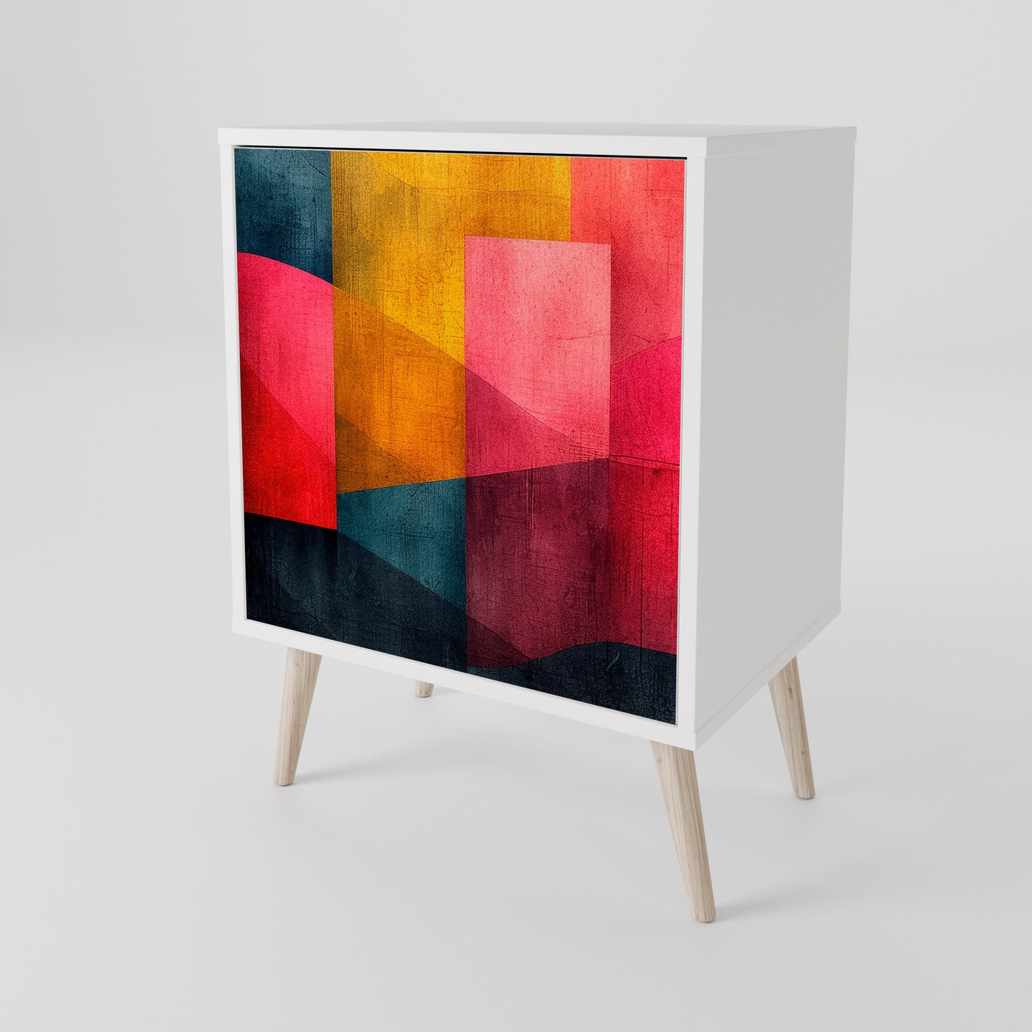 COLORFUL SOUNDS 1-Door Sideboard in White Finish