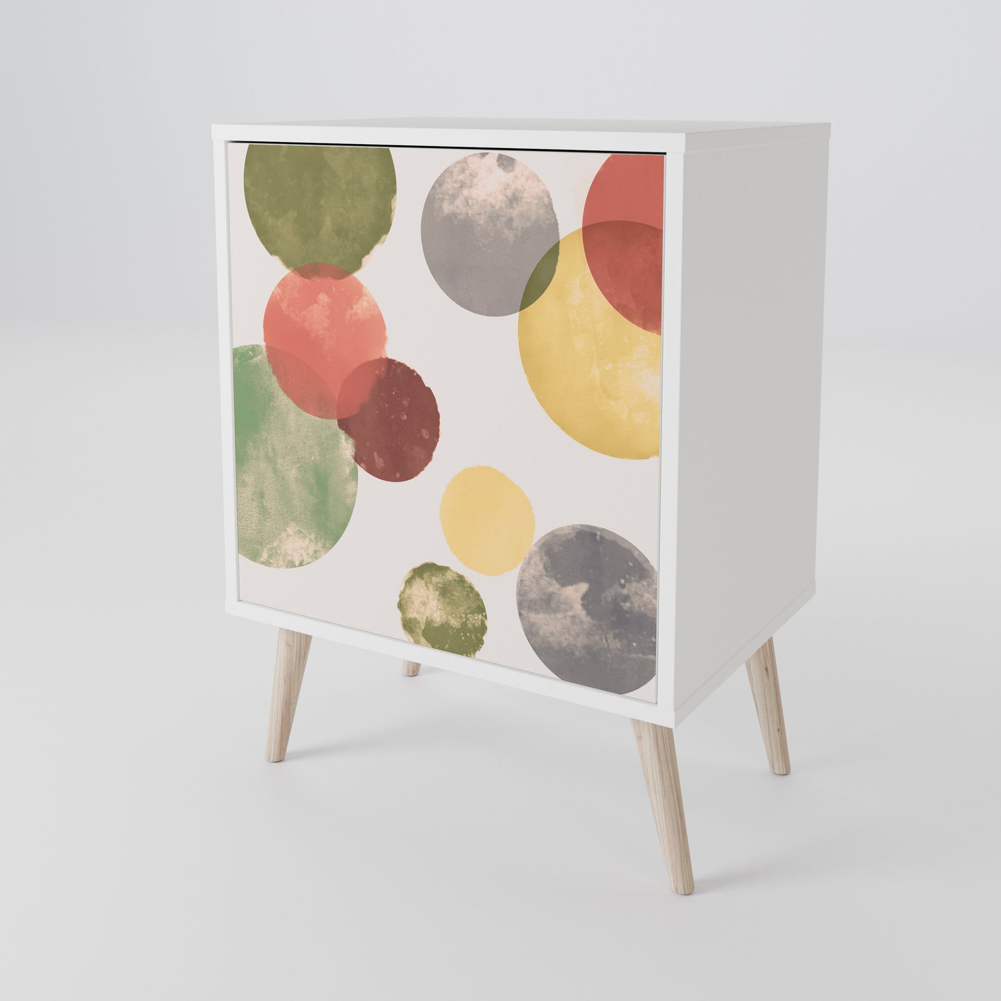 FLEETING HAPPINESS 1-Door Sideboard in White Finish