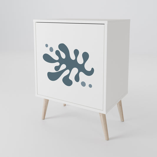 WONDERLAND VEGETATION Madia a 1 Anta in Finitura Bianca