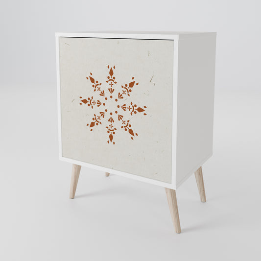 DAILY HARMONY 1-Door Sideboard in White Finish