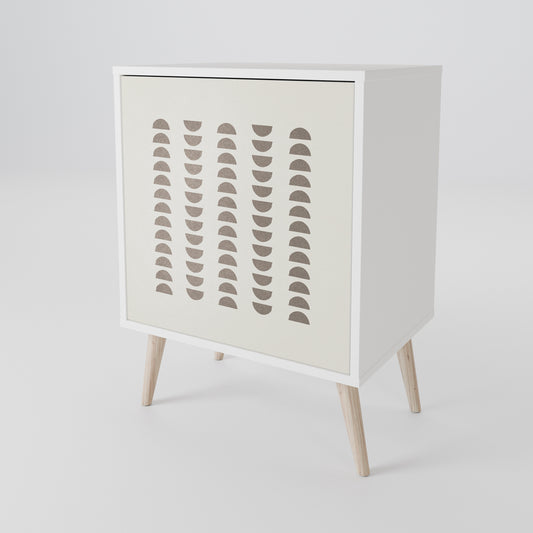 HARMONY ESSENCE 1-Door Sideboard in White Finish