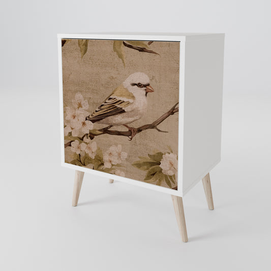 PETAL DISTINGUISH 1-Door Sideboard in White Finish