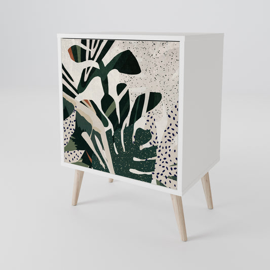 VERDURE FORMATION 1-Door Sideboard in White Finish