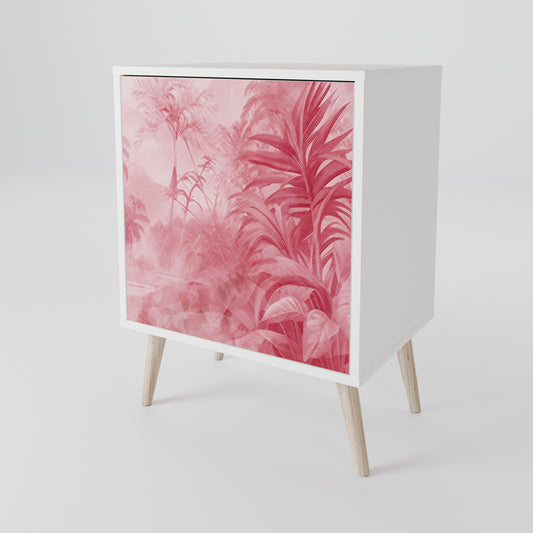 SWEET TROPICS 1-Door Sideboard in White Finish