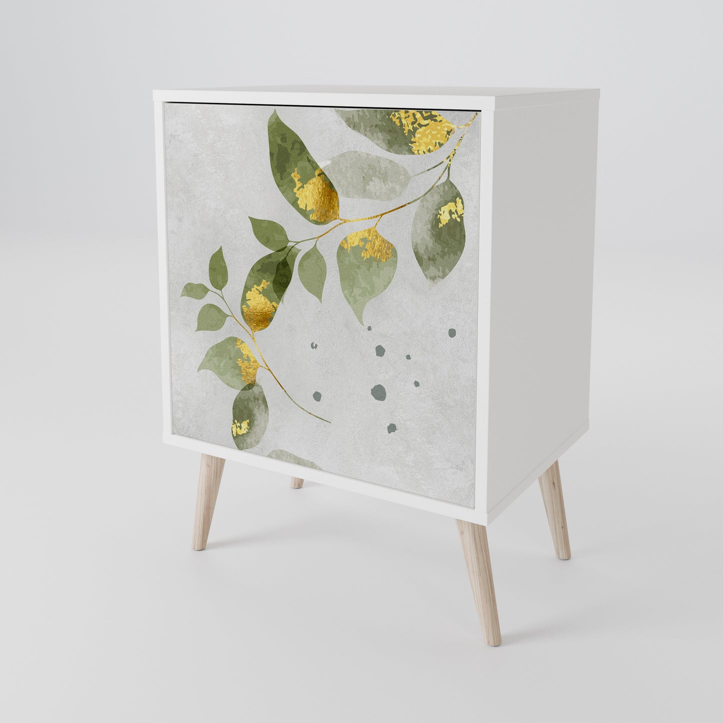 ELEGANT BOTANICS Madia a 1 Anta in Finitura Bianca