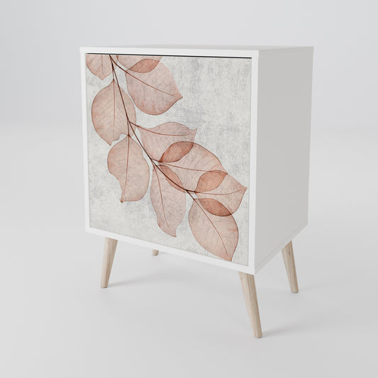 AUTUMN FRAGILITY 1-Door Sideboard in White Finish