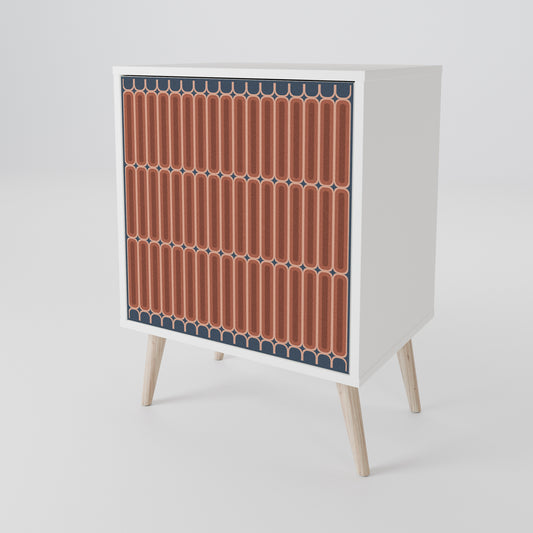 HYPNOTIC GATE 1-Door Sideboard in White Finish