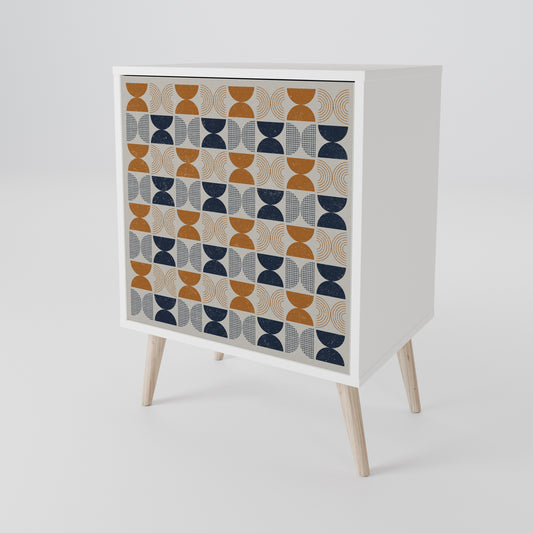 REFLECTION RANGE 1-Door Sideboard in White Finish