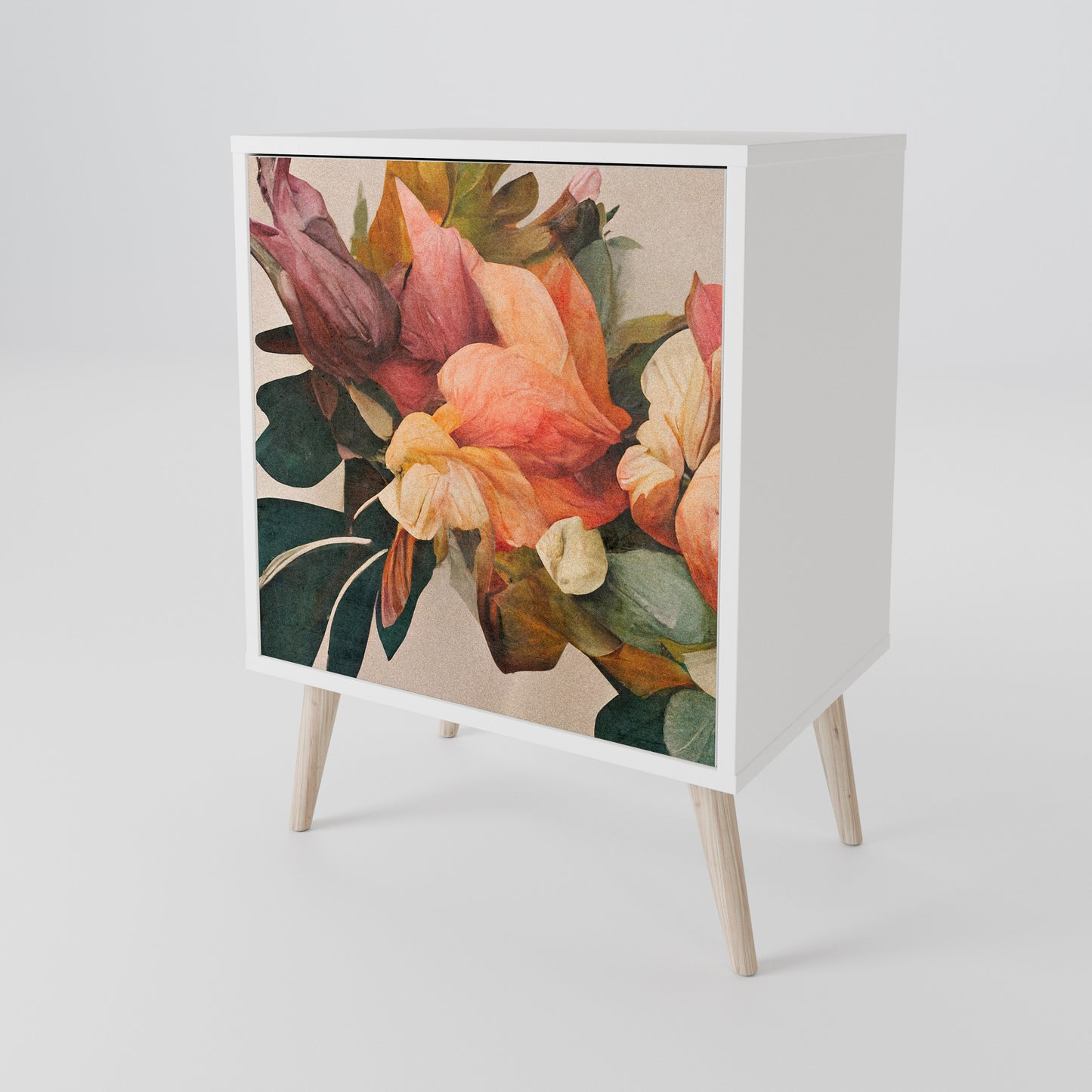 STYLISH BEAUTY Madia a 1 Anta in Finitura Bianca