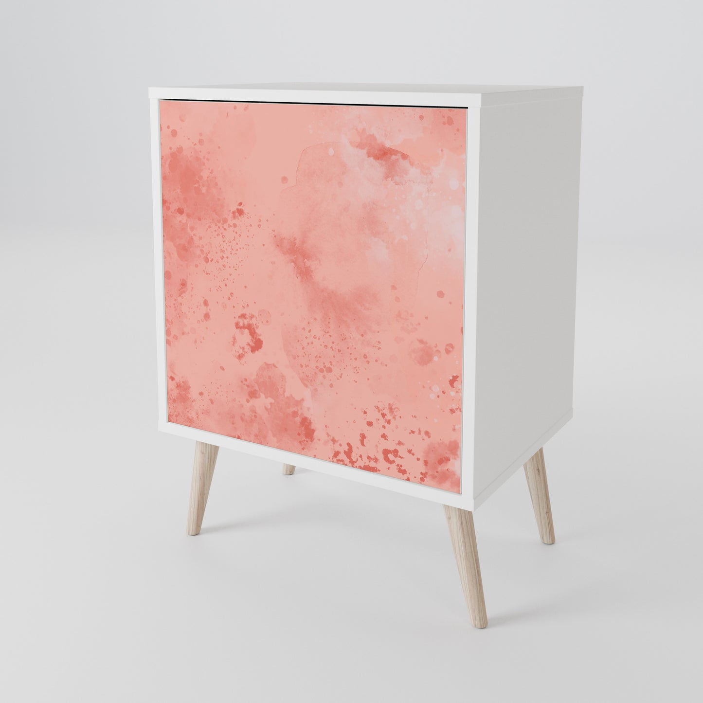 CRANE DANCE 1-Door Sideboard in White Finish