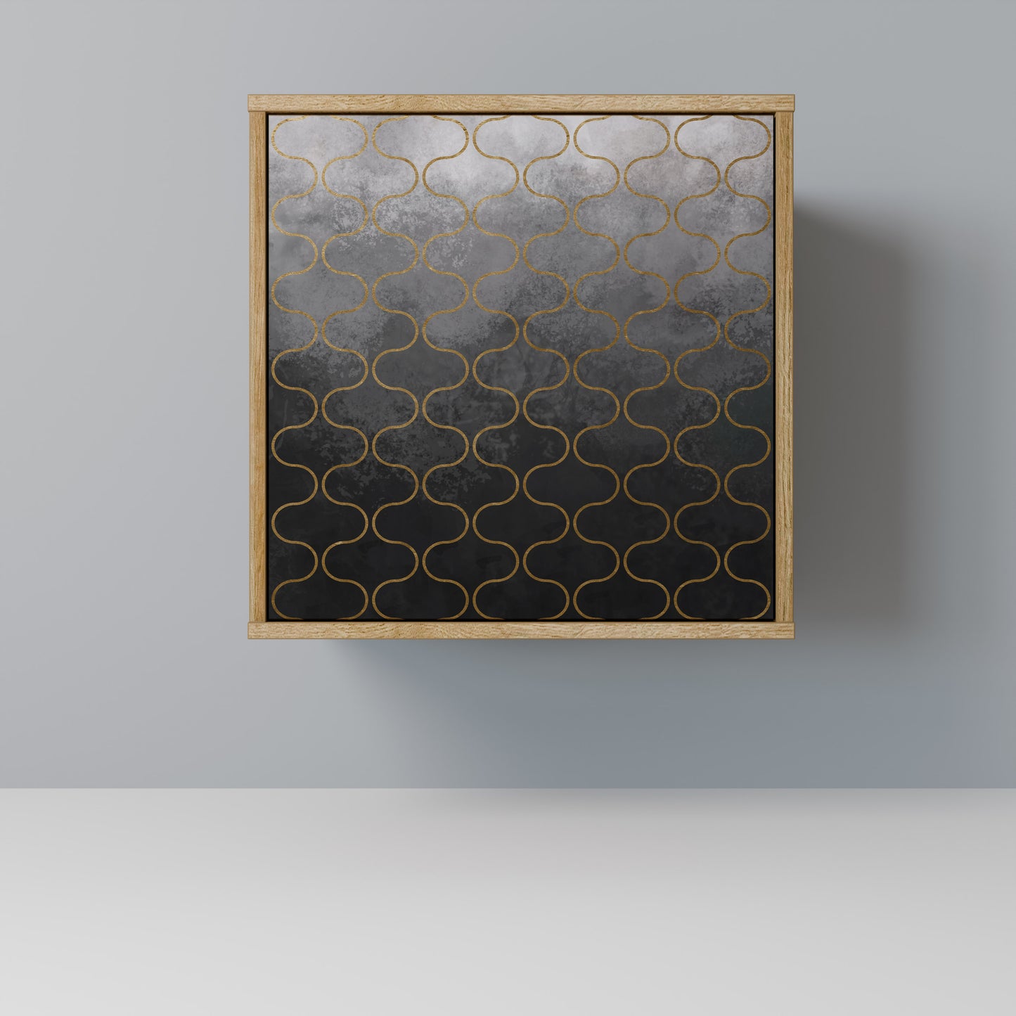 TESSELATED GRAYISH Madia a 1 anta effetto rovere