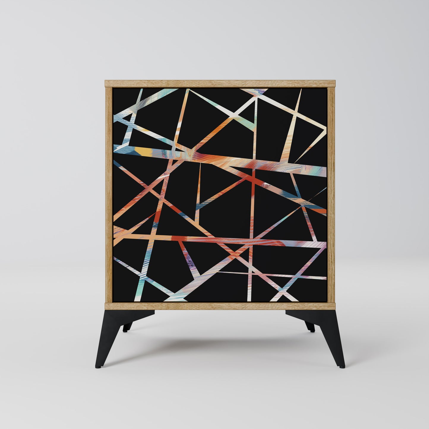 POLYGON VERVE Madia a 1 anta effetto rovere