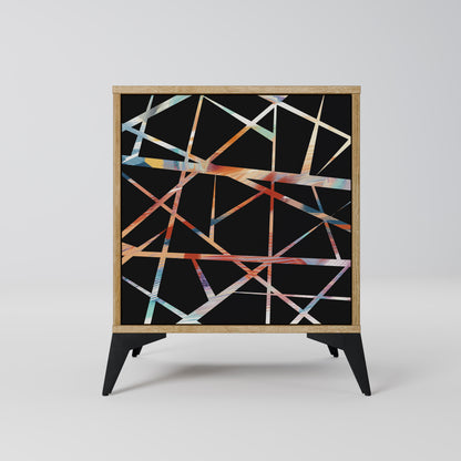 POLYGON VERVE Madia a 1 anta effetto rovere