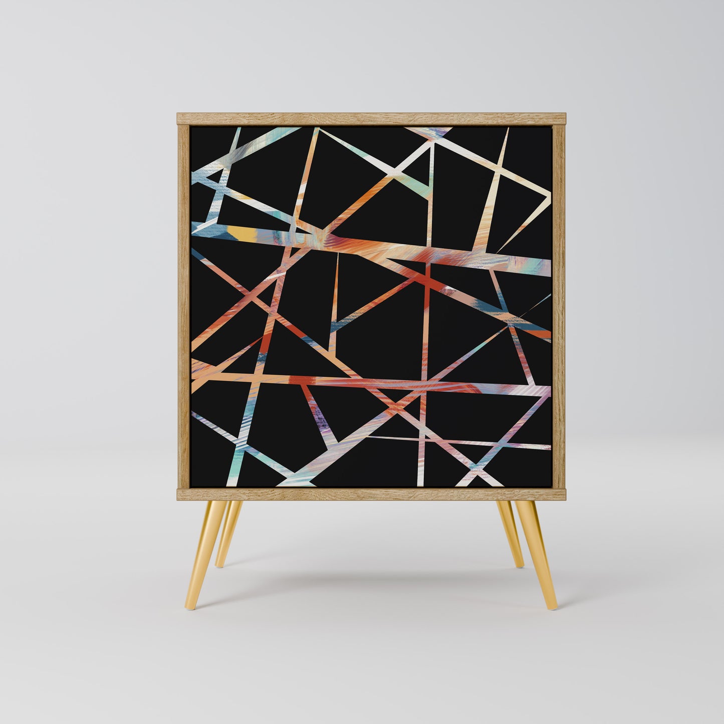 POLYGON VERVE Madia a 1 anta effetto rovere