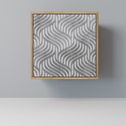 CONCRETE MOVEMENT Madia a 1 anta effetto rovere