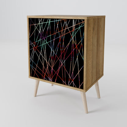 LUMINOUS SNARE Madia a 1 anta effetto rovere