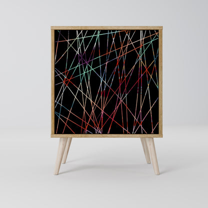 LUMINOUS SNARE Madia a 1 anta effetto rovere