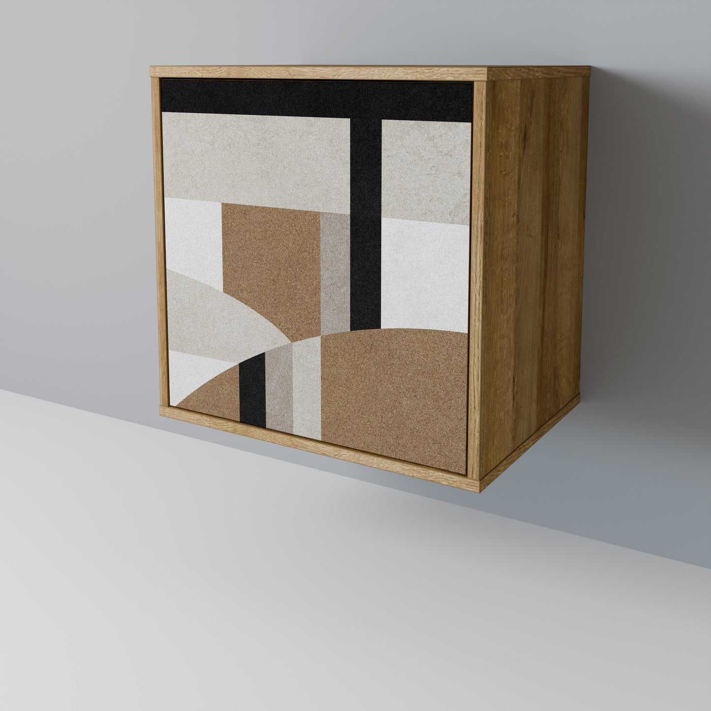 Credenza DELICATE MEMENTO a 1 anta effetto rovere