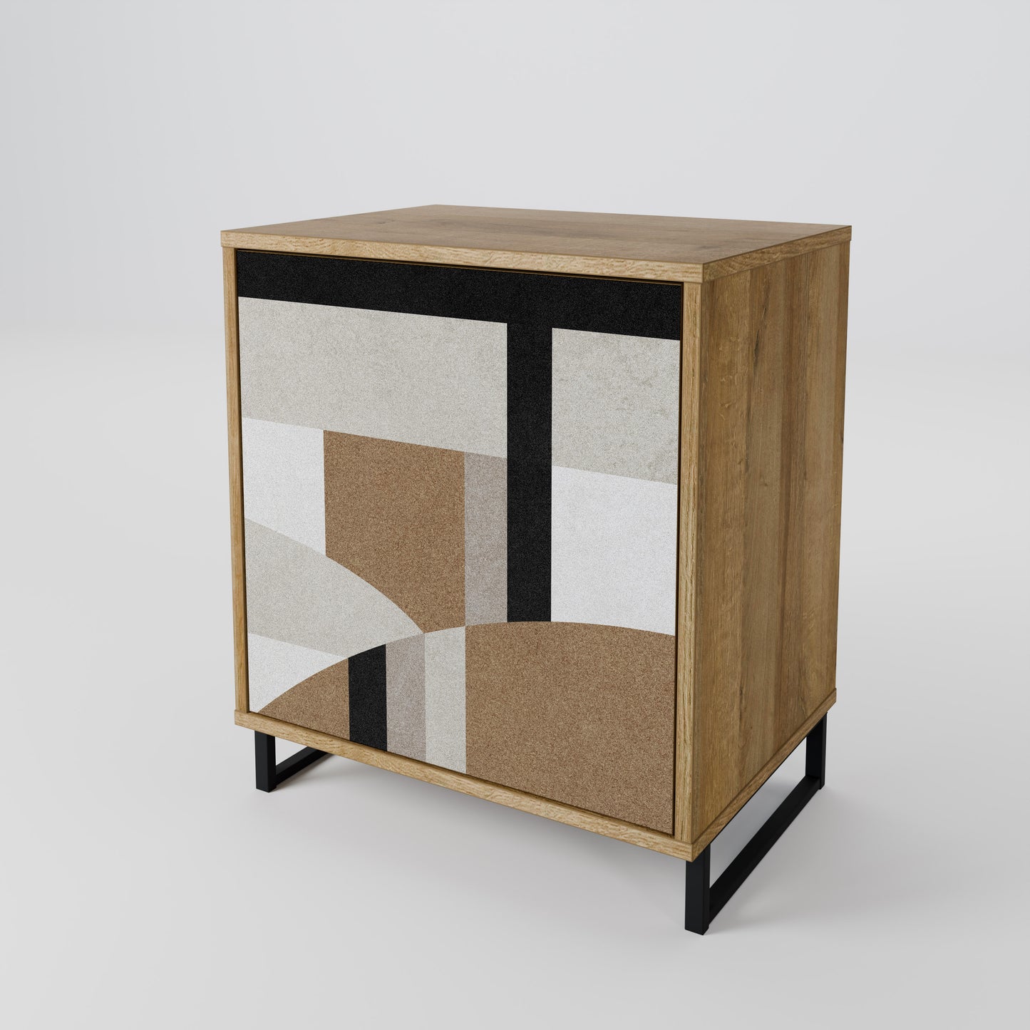 Credenza DELICATE MEMENTO a 1 anta effetto rovere