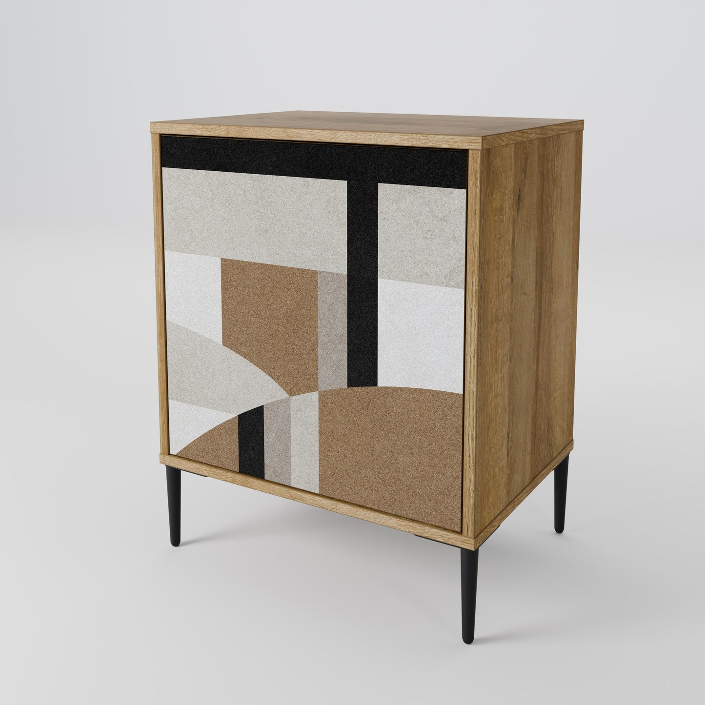 Credenza DELICATE MEMENTO a 1 anta effetto rovere