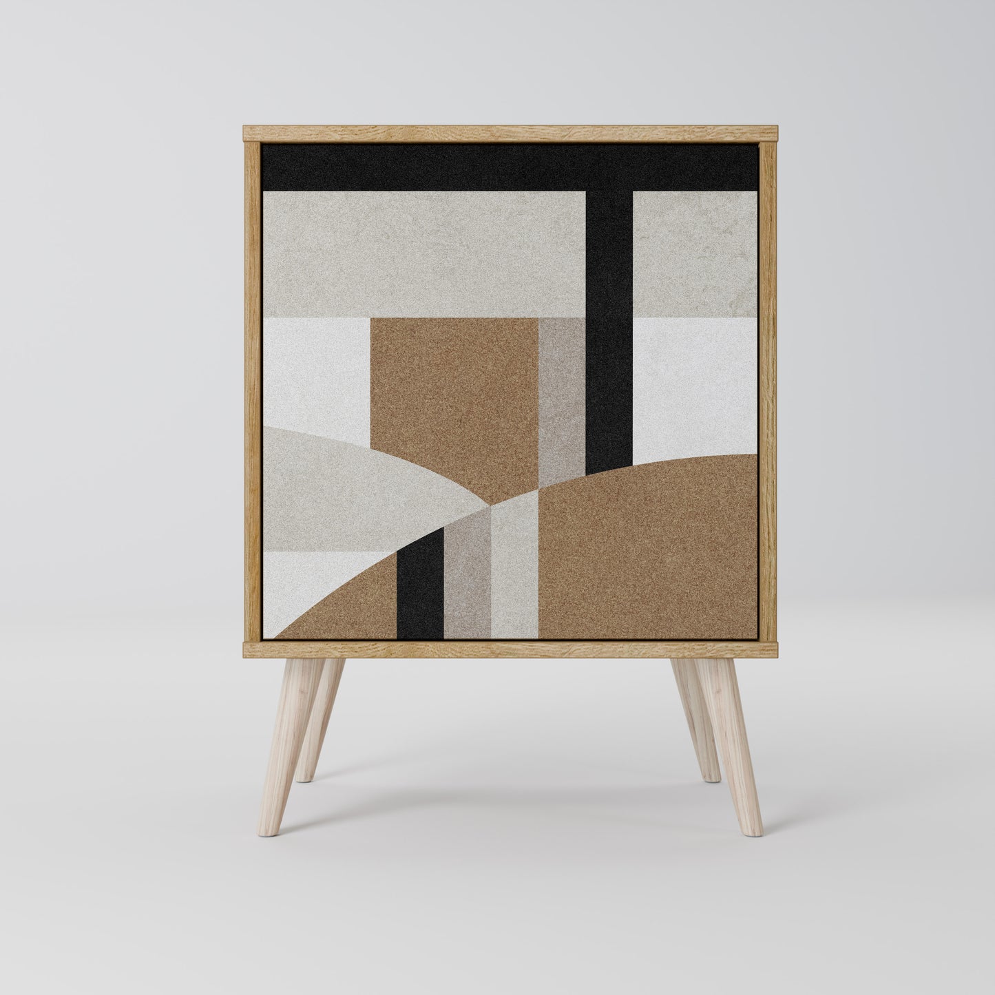 Credenza DELICATE MEMENTO a 1 anta effetto rovere