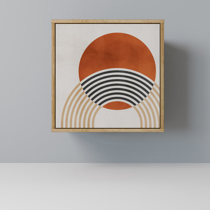 SPACE AROUND Credenza a 1 anta effetto rovere