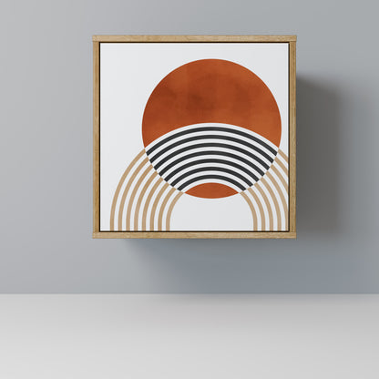 Credenza CIRCLE RHYTM a 1 anta effetto rovere