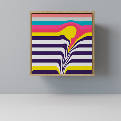 TONE COLLAPSE Madia a 1 anta effetto rovere