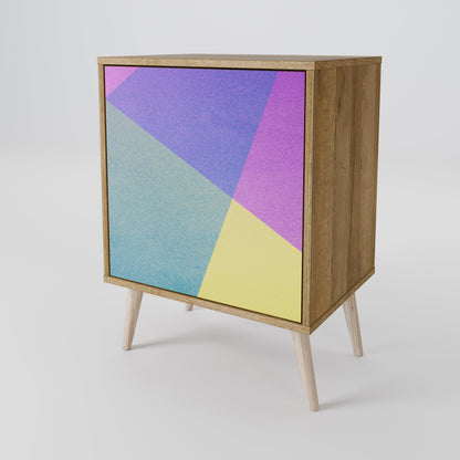 BRIGHT GEOMETRY 1-Door Sideboard in Oak Effect