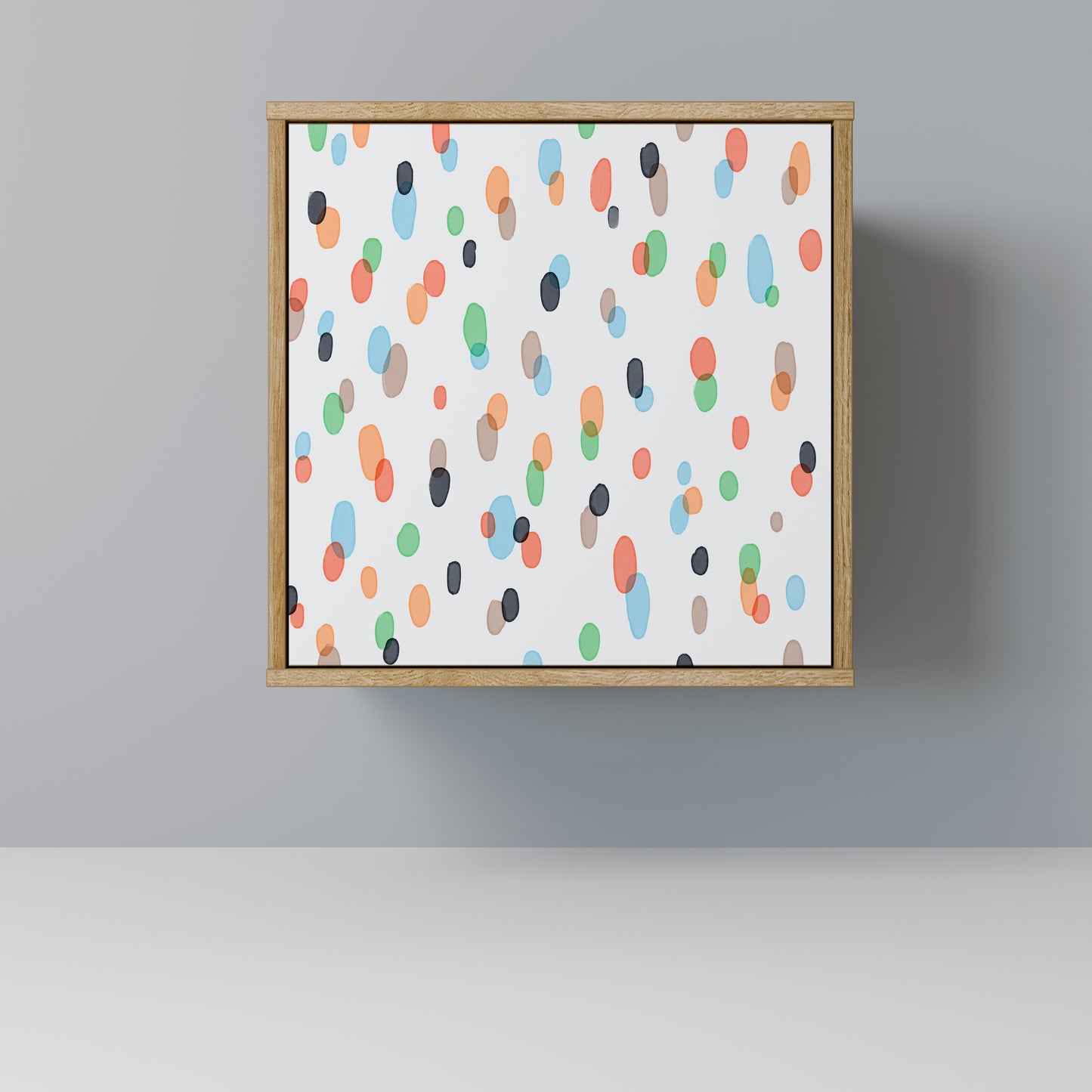 Credenza ENERGETIC SPOT a 1 anta effetto rovere